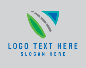 Secure - Highway Travel Shield logo design