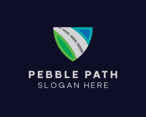 Highway Travel Shield logo design