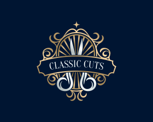 Luxury Craft Scissors logo design