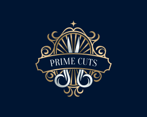 Luxury Craft Scissors logo design