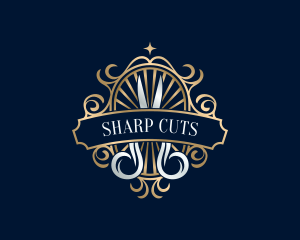 Cut - Luxury Craft Scissors logo design