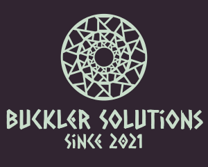Buckler - Aztec Ornate Centerpiece logo design