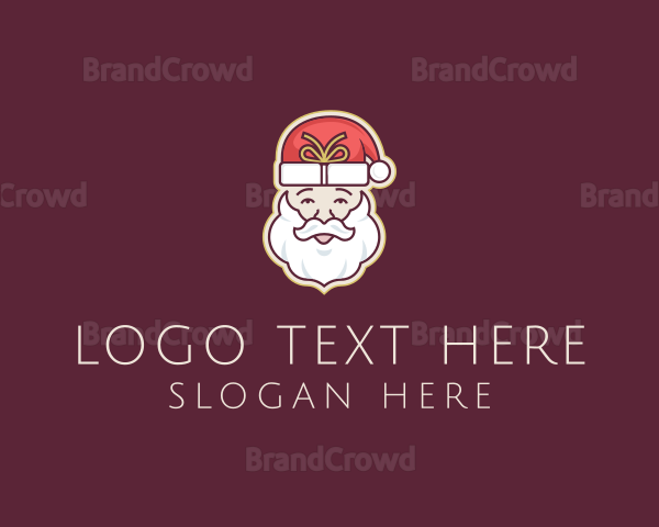 Santa Christmas Gift Logo