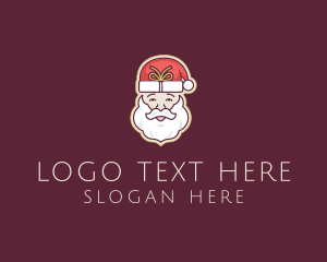 Santa Christmas Gift Logo