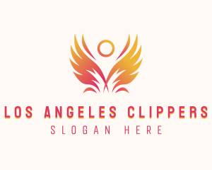 Angel Spiritual Wings logo design