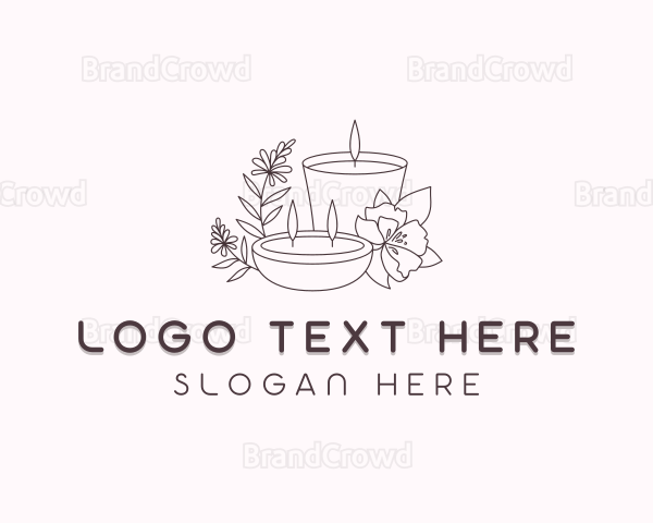 Flower Container Candles Logo