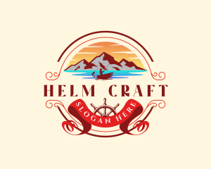 Helm - Mountain Sea Adventure logo design