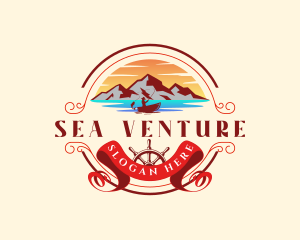 Mountain Sea Adventure logo design