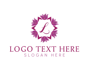Bloom - Flower Wreath Cosmetics logo design