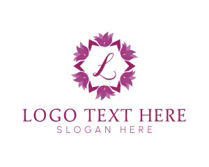 Flower - Flower Wreath Cosmetics logo design