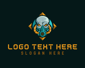 Tattoo Studio - Toxic Gaming Skull logo design