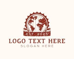 Vintage - Vintage Globe Travel logo design