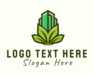 Tower - Leaf Tower Building logo design