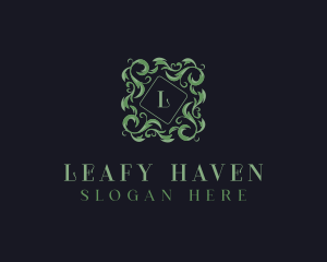 Natural Wreath Leaves logo design