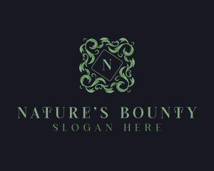 Natural Wreath Leaves logo design