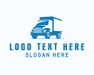 Distribution - Market Delivery Truck logo design