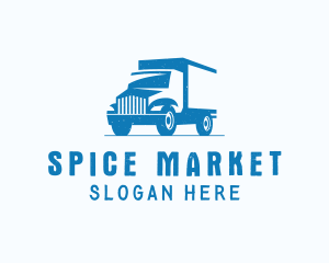 Market Delivery Truck logo design