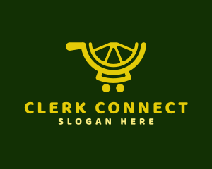 Clerk - Lemon Pushcart Shopping logo design
