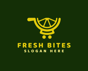 Pushcart - Lemon Pushcart Shopping logo design