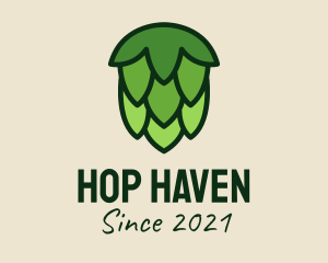 Hops - Green Hops Plant logo design