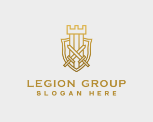 Legion - Kingdom Sword Shield logo design