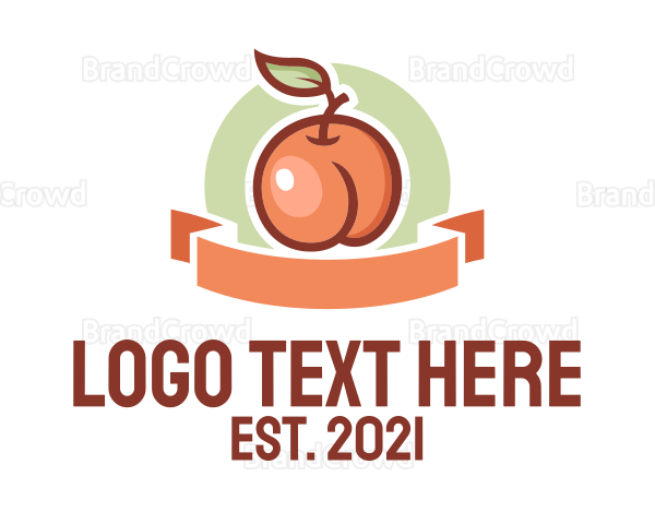 Peach Fruit Market Logo