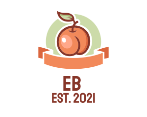 Eat - Peach Fruit Market logo design