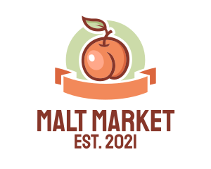 Peach Fruit Market  logo design