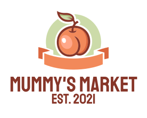 Peach Fruit Market  logo design