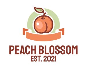 Peach - Peach Fruit Market logo design