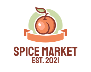 Peach Fruit Market  logo design