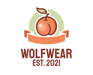 Vegan - Peach Fruit Market logo design