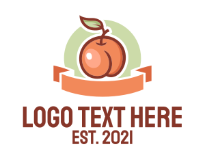Market - Peach Fruit Market logo design