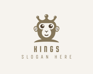 King Monkey Crown logo design