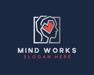 Mental Health Love  logo design