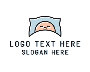 Kid Baby Sleep logo design