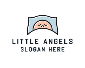 Kid Baby Sleep logo design