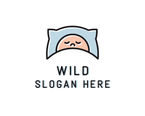 Kid Baby Sleep logo design
