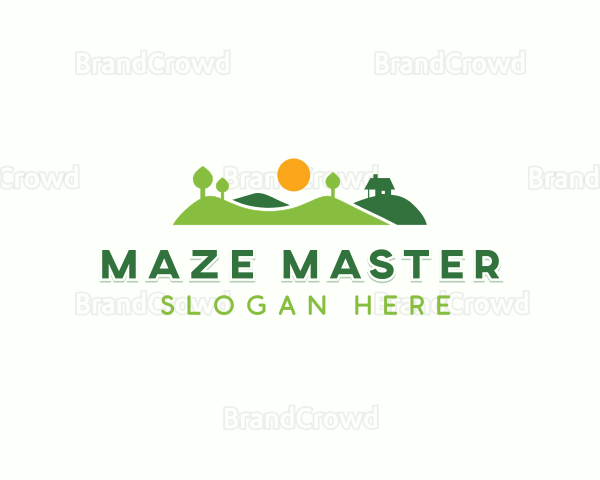 Landscaper Garden Lawn Logo