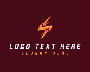 Lightning Electricity Thunder  logo design