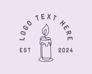 Aromatherapy - Wellness Candle Spa logo design