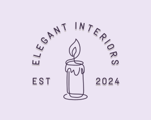 Wellness Candle Spa logo design