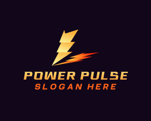 Voltage - Lightning Bolt Voltage logo design