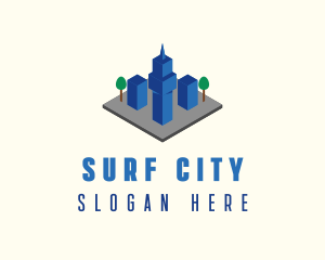 3D Urban City  logo design