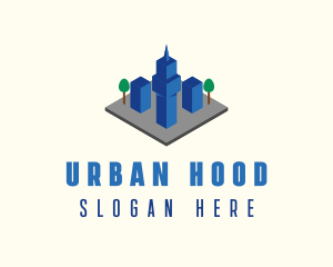 3D Urban City  logo design