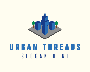 3D Urban City  logo design