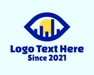 Urban Planning - Minimalist Eye Building logo design