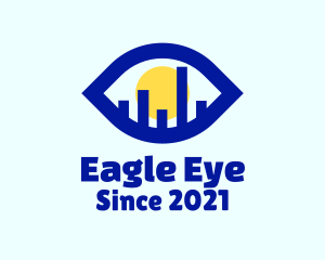 Minimalist Eye Building logo design