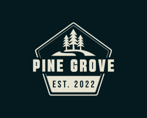 Pine Forest Camping logo design