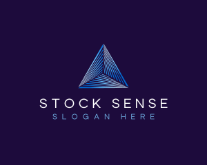 Stocks - Pyramid Abstract Triangle logo design